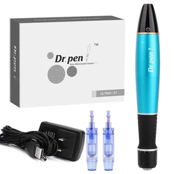 Elektrische Derma Stift A1 Professionelle Drahtlose Dr Stift A1 Hautpflege Kit Werkzeuge Microblading Nadeln Derma Tattoo Stift Mesotherapie