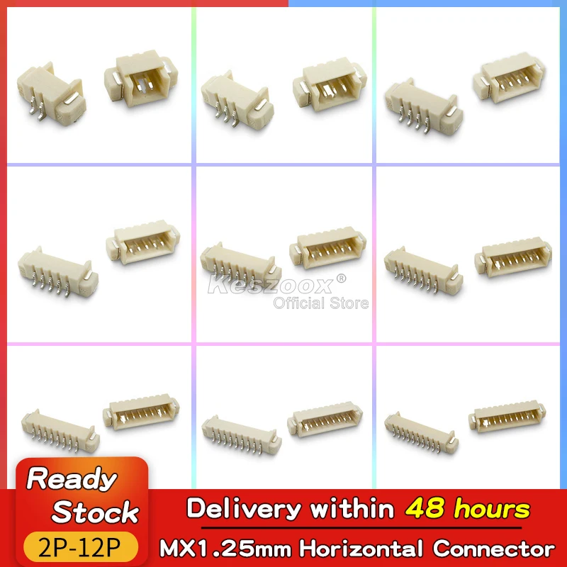 Keszoox Molex53261-02/03/04/06/08/09/10/0571Connector 1.25mm Pitch SMT Horizontal Socket Plug Header For Micro Drone Hobbyists