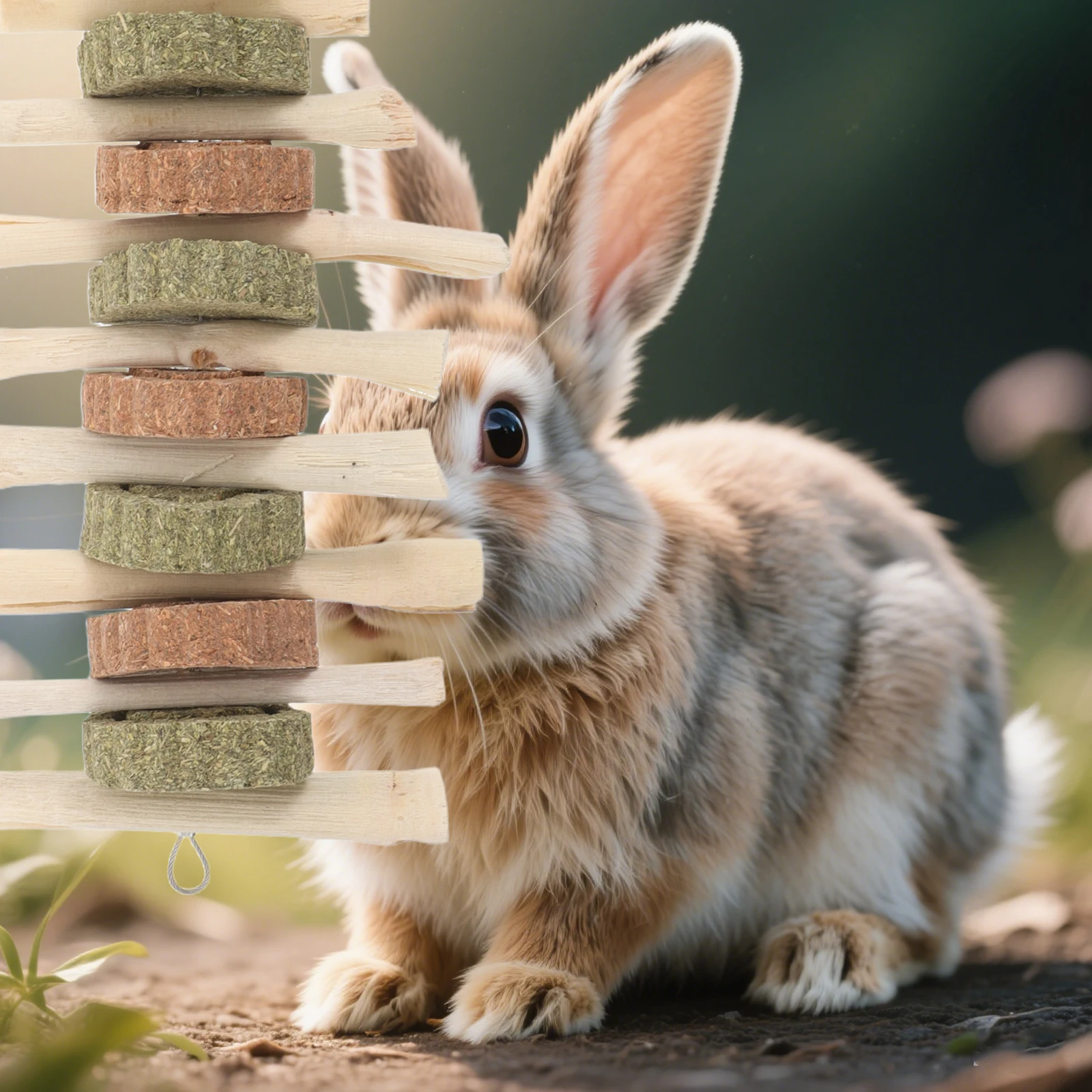 

Chew Sticks High Fiber Rabbit Chew Teeth Grinding Grass Cake Dual Flavor Small Animal Snack For Guinea Pigs
