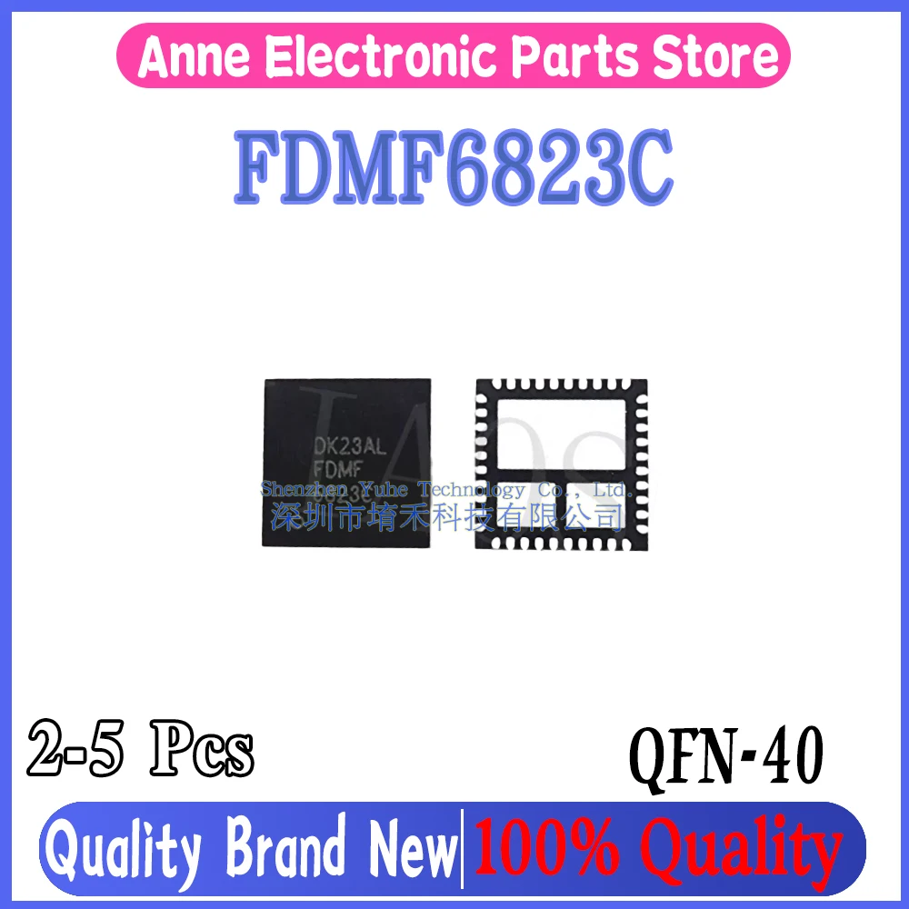 (2-5piece) 100% New FDMF6823C 6823C QFN-40 Chipset