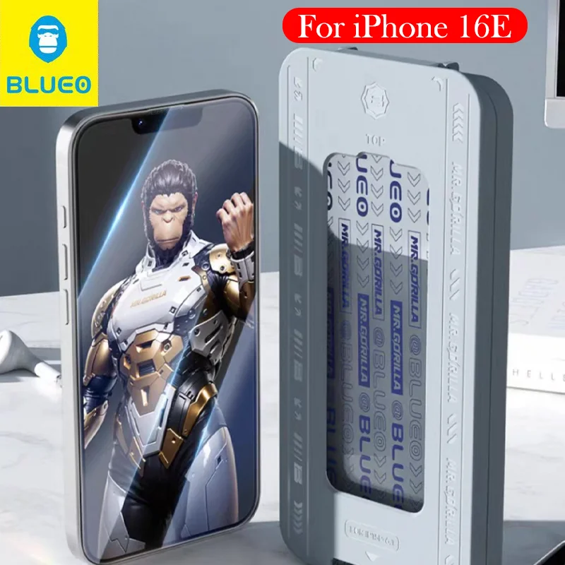 

Закаленное стекло BLUEO AR для iPhone 16E, пленка для установки без пыли, защитная пленка для экрана для iPhone 16E