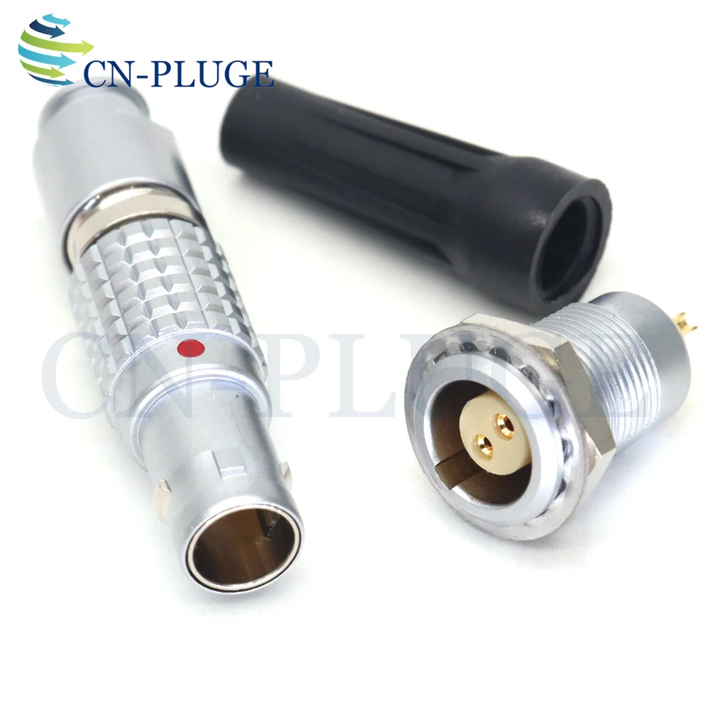 0B FGG 2pin Connector ECG/EGG Socket, for Vaxis, Teradek Bolt Pro， Wireless image Transmission Power Plug