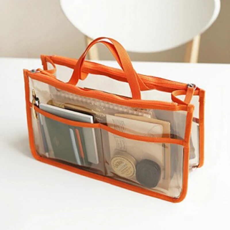 

Portable Transparent PVC Travel Storage Bag Small Handbag Waterproof Cosmetic Bags Cases Travel Toiletry Bag Organizer Pouch