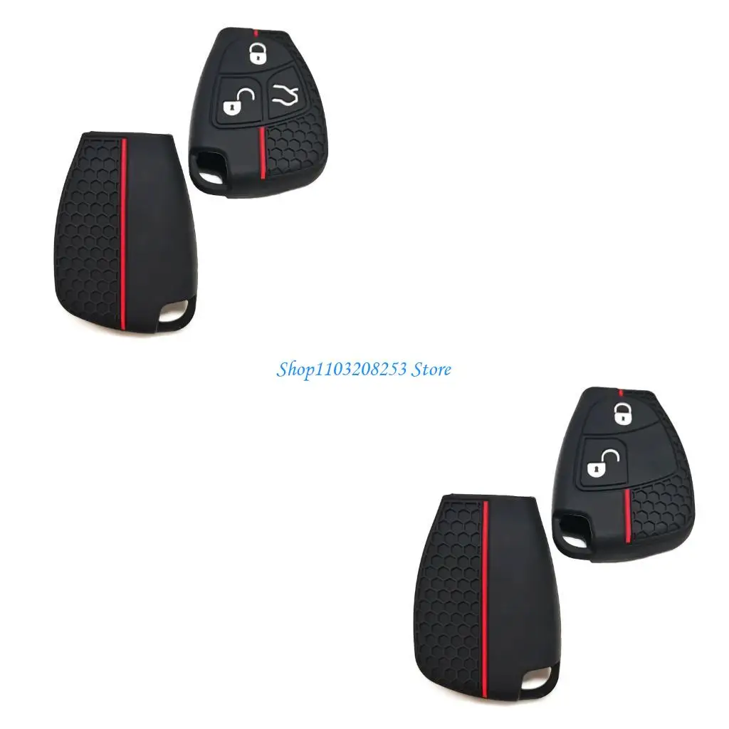 

R6FA Полная защита Ключ Case для B200 S350 E280 Ключ для бревного защитника крышка защиты силиконового автомобиля Удаленное