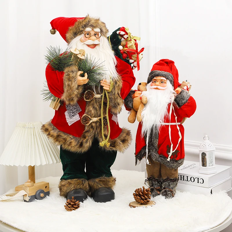 

60cm Big Santa Claus Doll Children Xmas Gift Christmas tree Decorations for Home Wedding Party Supplies Ornaments navidad