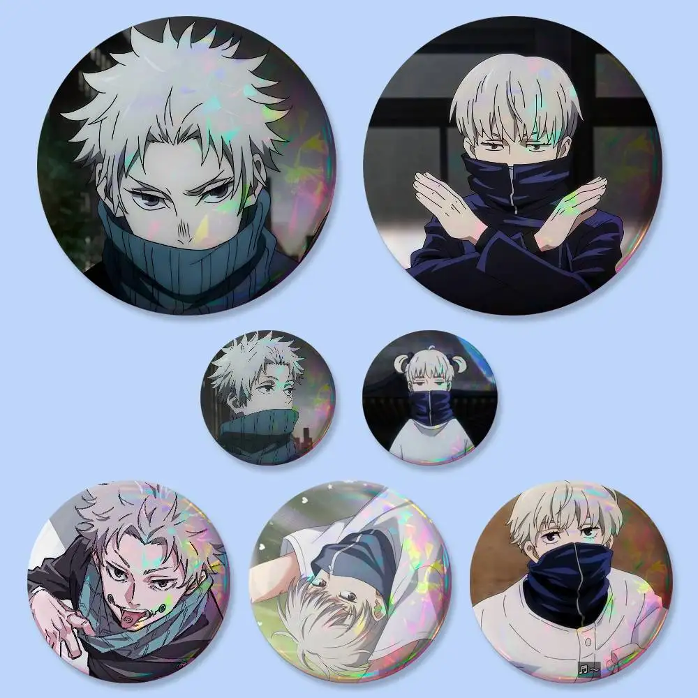 Toge Inumaki Anime Character Badges Button Round Creative Pin Brooch Badge Bag Decor Accessories Fans Collect Friends Gifts