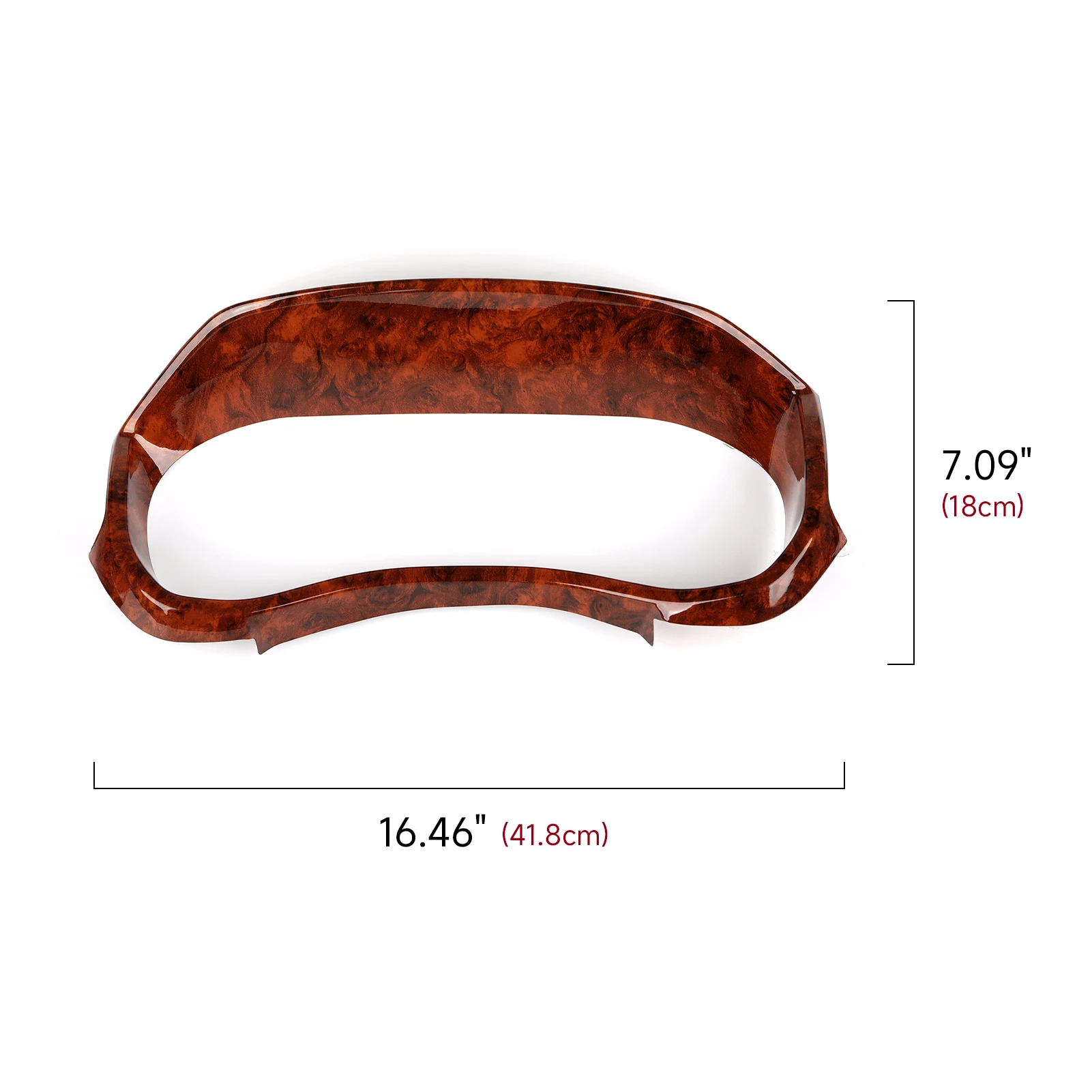 For Dodge RAM 1500 2500 3500 2019-2026.Car Dashboard Speed ​​Display Panel.Wood Grain Interior Sticker ABS Trim Accessories. - view 2