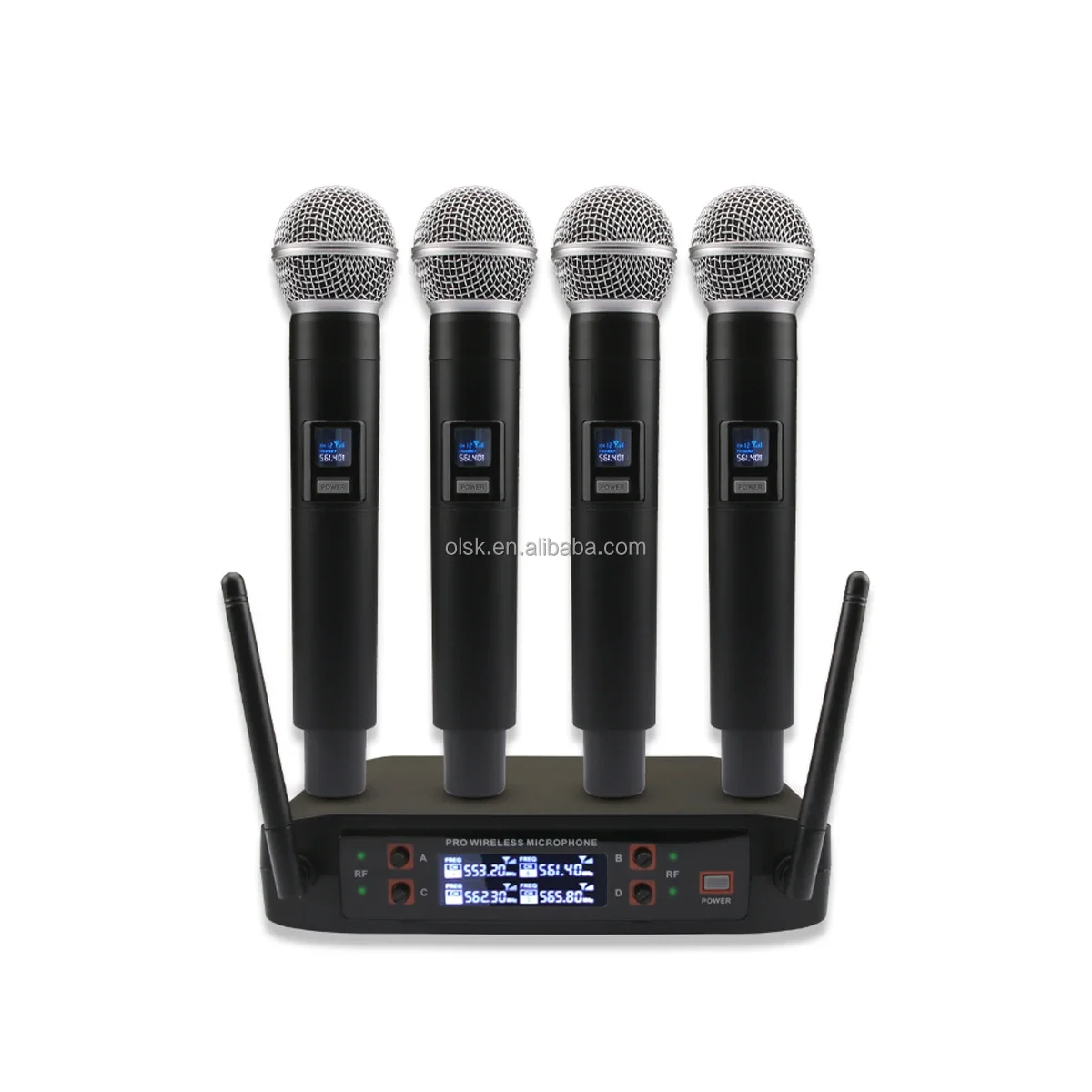 Clavax CLPM- DX4 Wireless Karaoke Microphone 2 Channel UHF Wireless Microphone System professional Studio Microphone For Speech