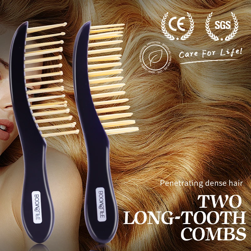 

Wood Comb for Styling Detangling Hair Brush Women Wide Tooth Hair Combs Head Acupuncture Point Massage Brush