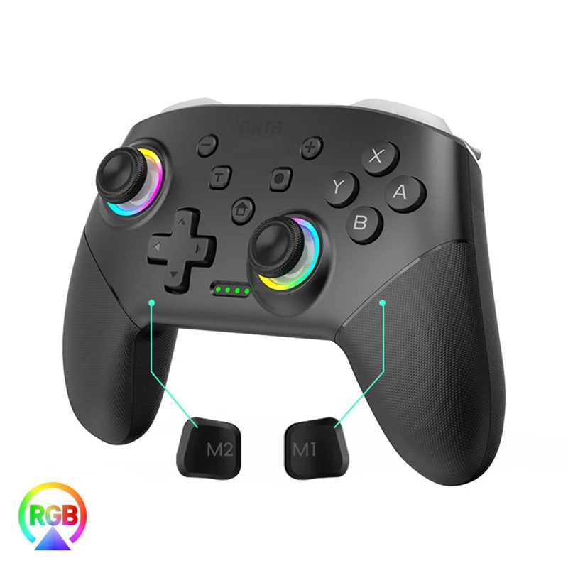 S80 para switch2/para switch lite/oled rgb controlador sem fio bluetooth 6 eixos + vibração + funcionalidade turbo