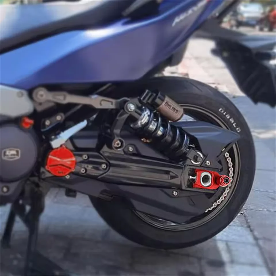 For SYM MAXSYM TL 500 TL 508 New Motorcycle Chain Adjustment Block Frame swingarm Spools sliders Rear Wheel Axle Stand Hook Set