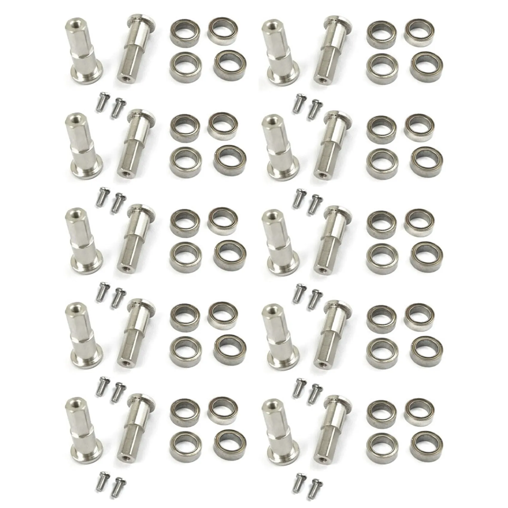 AS96-20X 5Mm Metal Combiner Wheel Hub Hex Adapter With Bearing Upgrade Accessories For Wpl D12 1/10 Rc Truck Car Parts