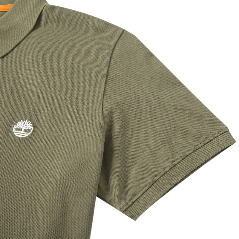 تي شيرت بولو رجالي بأكمام قصيرة من تمبرلاند تي شيرت فضفاض بأكمام قصيرة A24H2590