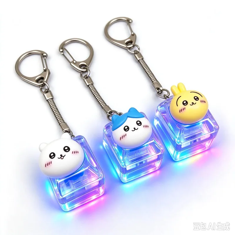 New Hot Kawaii Keychain Stress Relief Fidget Toy Keyboard Pendant Office Sensory Stress Relief Decoration Gift