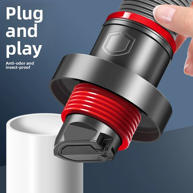 

Plug-and-Play Drain Odor Stopper: Auto Open/Close + Multi-Seal, Stops Smells/Rats/Mosquitoes