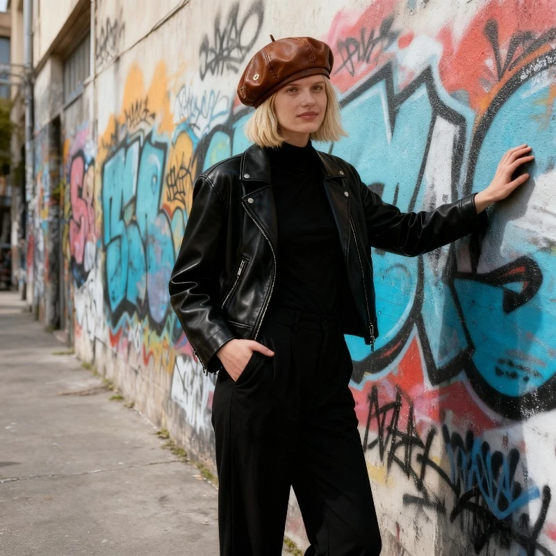 1pc Unisex Classic Beret Hat,Retro Artistic Painter Cap, Casual Outdoor Street Style Octagonal Caps,Suitable for Holiday Tralve