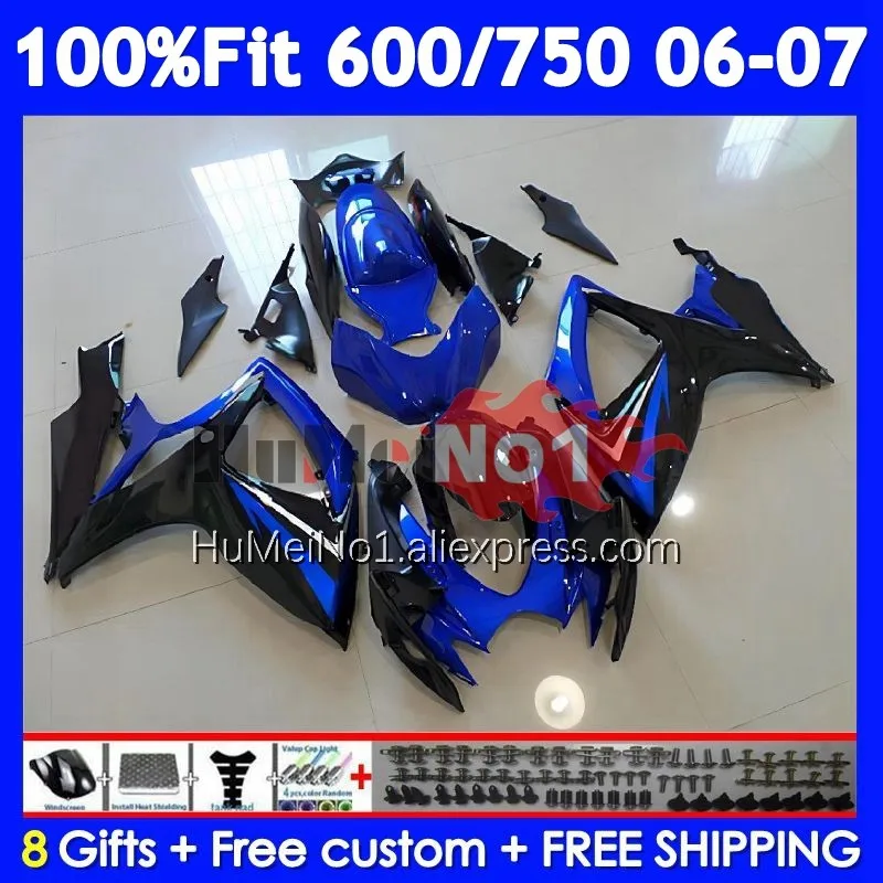 Injection Body For SUZUKI GSXR-750 GSXR Stock blue 600 750 104No.32 GSXR-600 K6 750CC GSXR600 GSXR750 06 07 2006 2007 Fairing