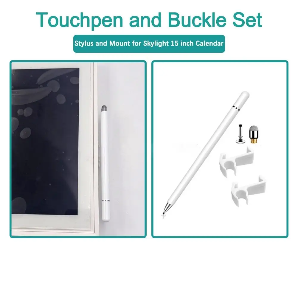 NEW Flexible Calendar Stylus Dual Tip Mesh/Disc Tips Stylus Holder Premium Calendar Mount Kit for Skylight Calendar Office