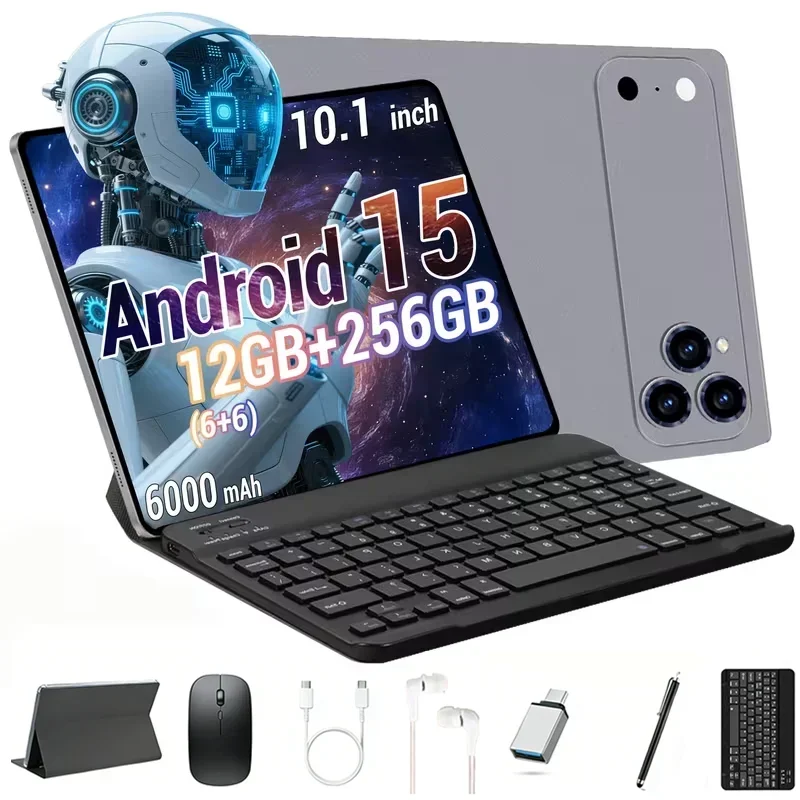 A17 Pro Max Tablet 10.1 inch FHD Display 8GB RAM 256GB ROM 4000mAh Large Battery Long Lasting Life