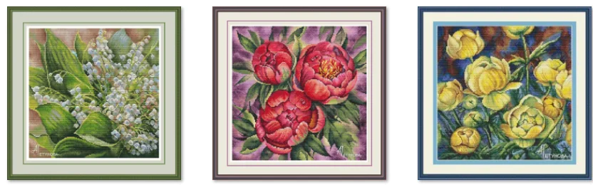 

Top Quality Lovely Counted Cross Stitch Kit Cross Stitch Set Cotton Embroidery Kits Linglan Flower 40-40