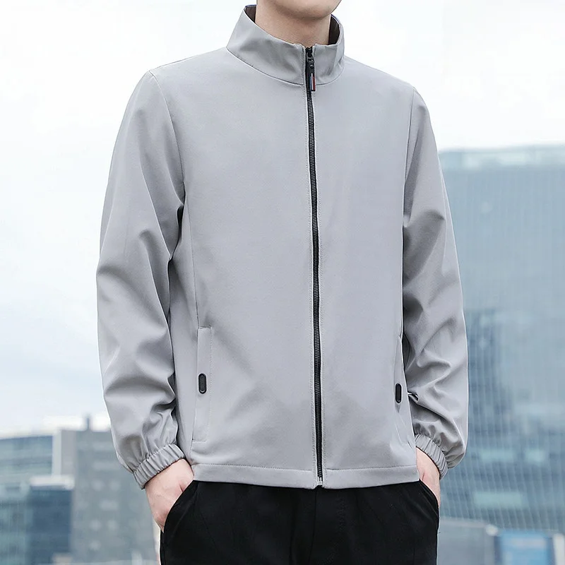 

Мужская куртка-бомбер большого размера на флисовой подкладке, повседневная, свободного кроя, для осени и зимы