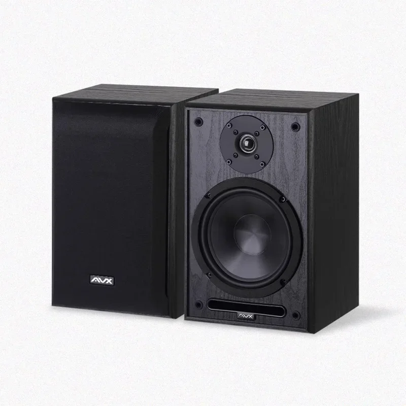Household 6.5 Inch Bookshelf Speaker 100W*2 Output Power 2 Way HIFI Passive Speaker 2.0 Stereo 1 Inch Silk Film Dome Tweeter