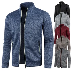 New Mens Hoodies Sweatshirts Zipper Cardigan Jacket Men Sports Autumn Long Sleeved Sweatshirt For Male