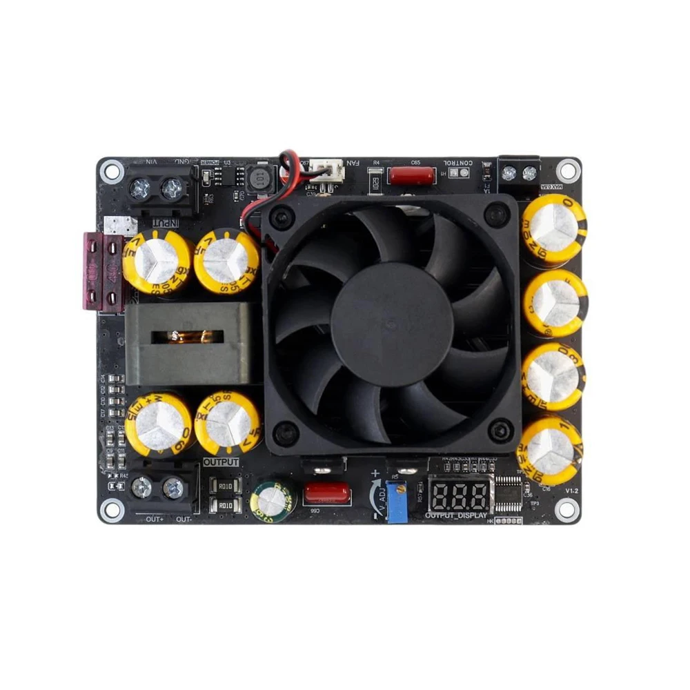500W DC-DC Boost Step-Up Module 11-27V to 24-50V, Adjustable Voltage Display High Efficiency 92-95% Power Converter