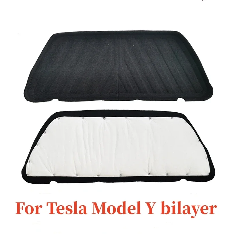 For Tesla Model Y/ 3 2017-2023 Front Trunk Lid Sound Insulation Cotton Interior Hood Frunk/Trunk Soundproof Dustproof Cotton Mat