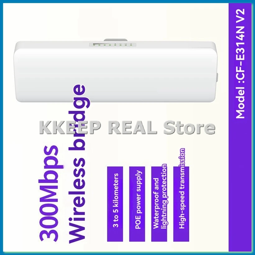 3-5KM Outdoor WiFi Bridge Long Rang Network Monitoring CPE P to P WIFI Signal Extender Router AP Access Point EU Plug-A23U