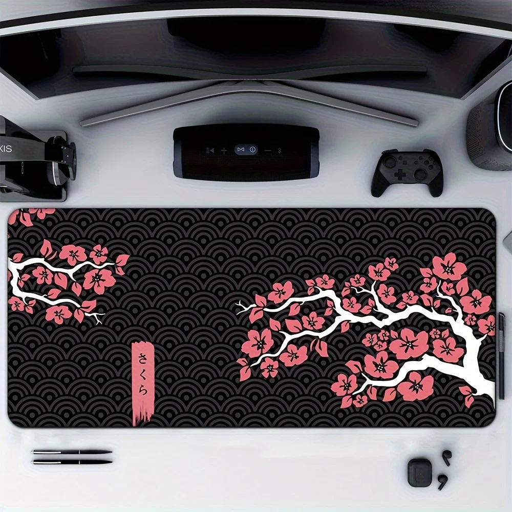 

High-definition printed mousepad with cherry blossom and cloud pattern PC game accessories are suitable for both home and office