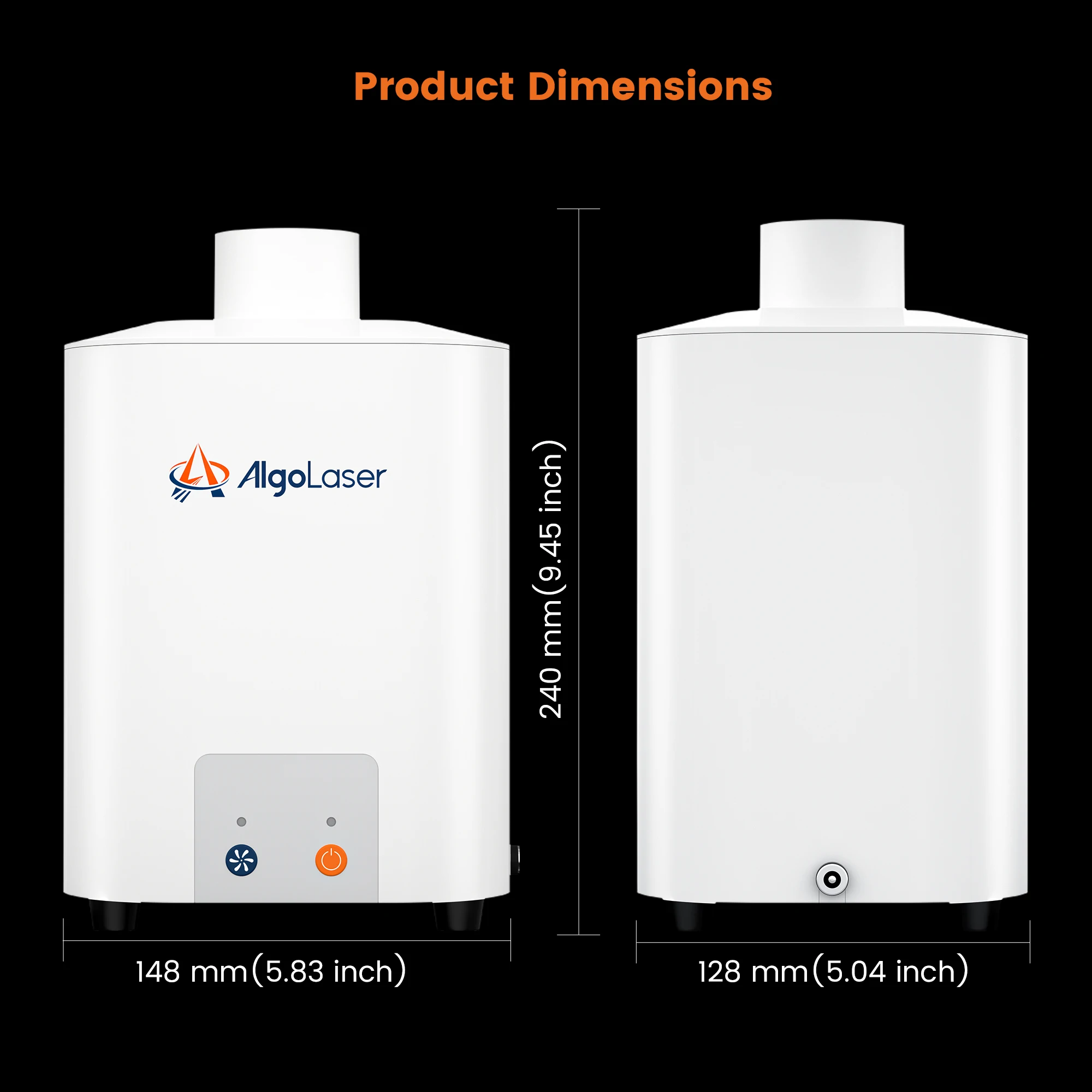 AlgoLaser Laser PIXI Desktop Smoke Purifier Cleaner Smoke HEPA Filter Efficient Purifying Air Compatible Work With PIXI 3/5/10W