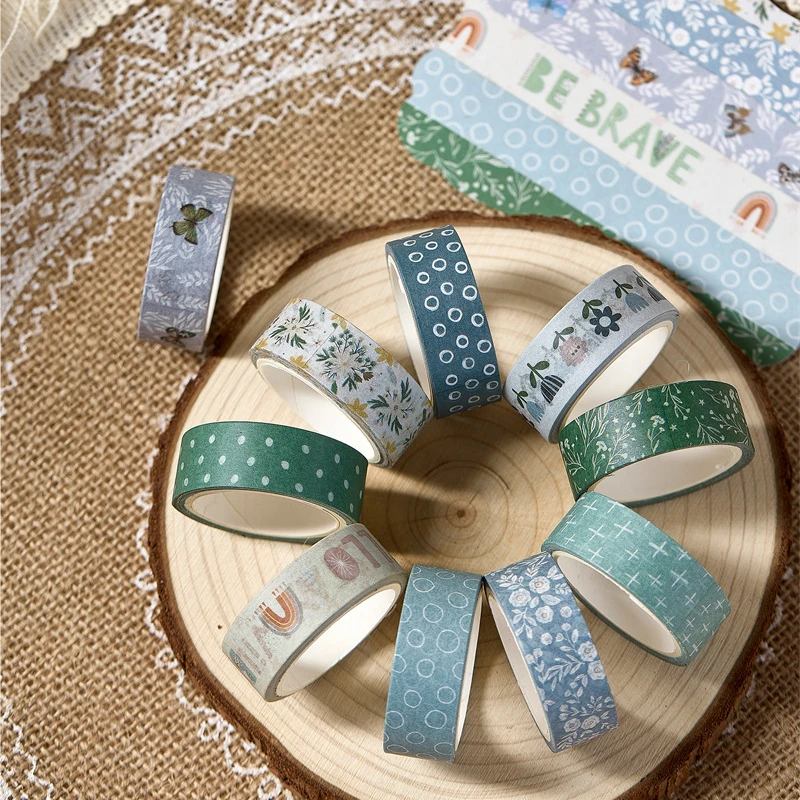 1Set 10Rolls Gentle Style Wash - Washi Tape Set review and price