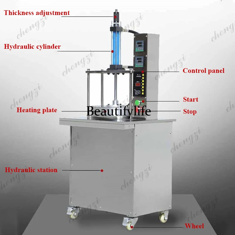 81Spring Cake Machine Pancake Press Egg Filling Pancake Braised Meat Roll  Roasted Duck Electric Automatic Pancake Rolling Machi