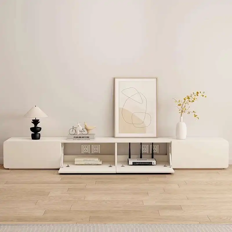 

White Floor Tv Stands Nordic Center Wood Office Tv Table Drawers Shelf Modern Storage Luxury Archivadores Italian Furniture