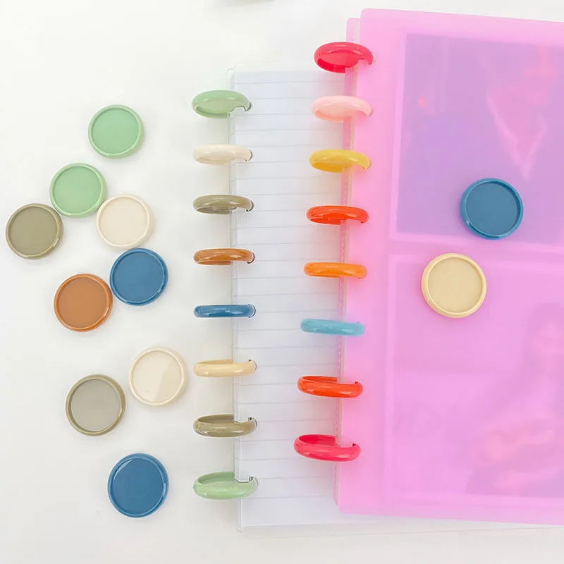 30pcs 24mm 28mm 32mm Discbound Binding Ring Suitable for Loose Leaf Notepad Planner Diary Book Photo Album Binding Accessories