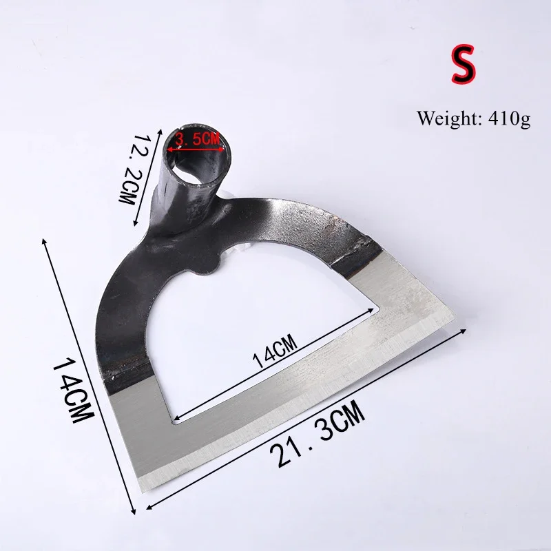 1PCS Hoe Farm Tool Gardening  Weeding Rake Labor-saving Weeding & Loosening Soil Artifact Harrow Handheld steel weeding hoe Hoe #6