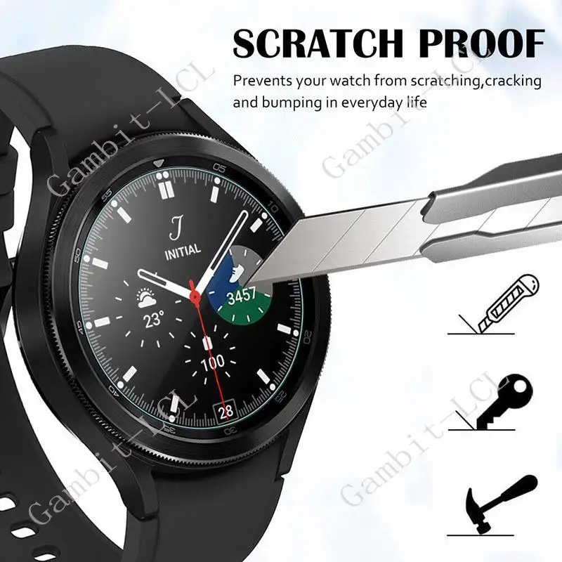 Tempered Glass Screen Protector For Samsung Galaxy Watch4 Watch5 Pro 45MM 40MM 44MM Classic 42MM 46MM  Watch Film Accessories