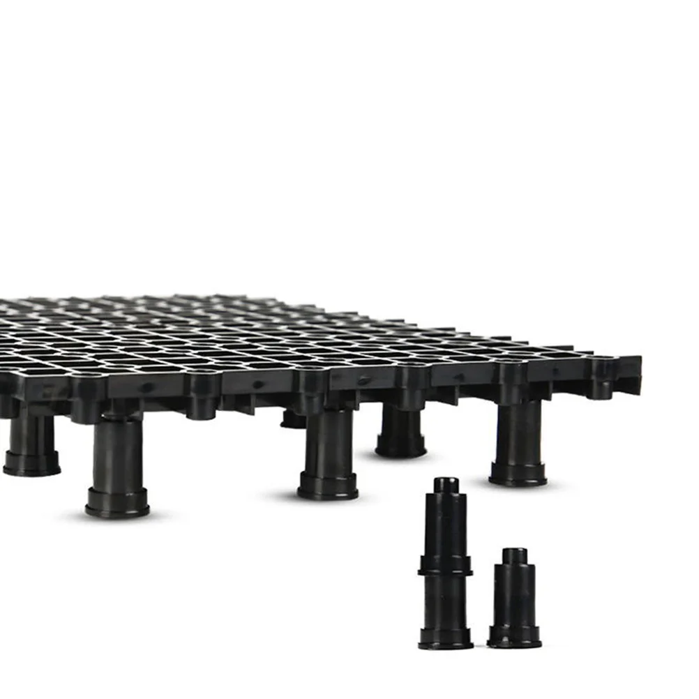 

2pcs Fish Tank Bottom Filter Plate Pvc Black Spliced Flat Smooth High Permeability For Aquarium Large Fish Breeding