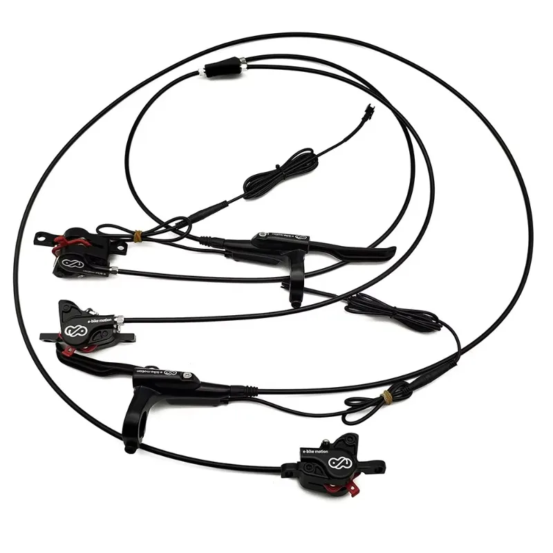 Electric Bike Ebike Brake With Power Off Sensor and Parking Function Hydraulic Oil Brake Set Fit for Bafang DNM USD8s