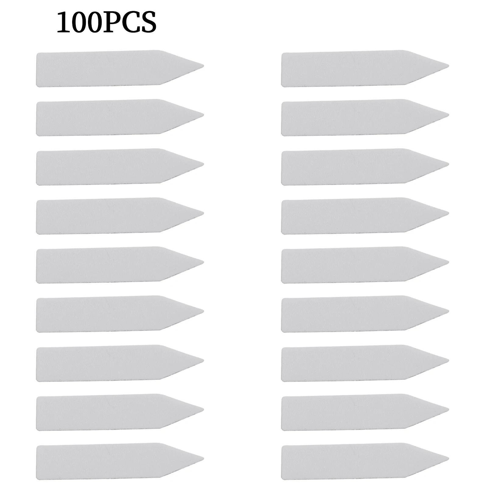 AAAAA100pcsGardenPlantLabelWhite Waterproof Plastic Garden Labels Gardening Plant Nursery Markers Label Tray Mark Garden Tool