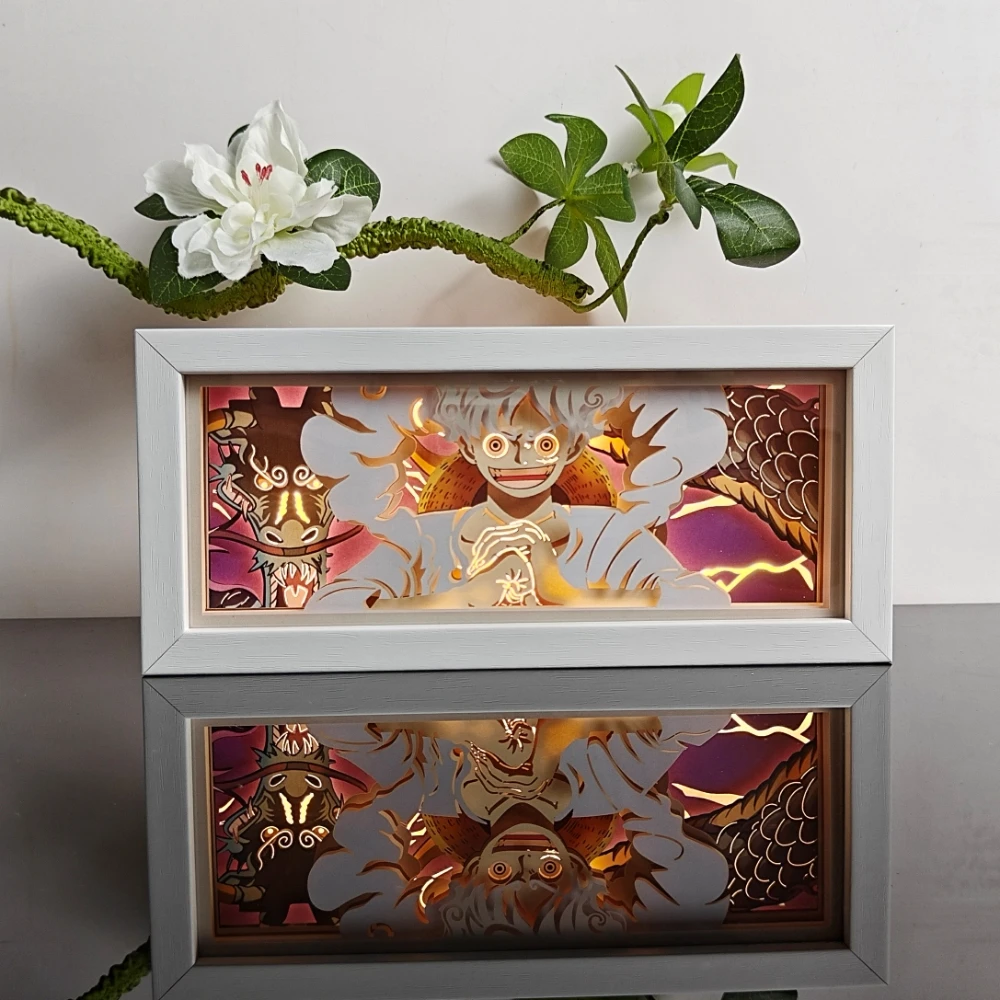 

Anime Series Color Paper-Cut Light Remote Control Seven Color Change Party Room Cartoon Decoration Night Light