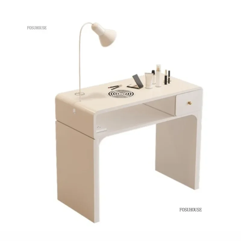 

Nordic Nail Table with Vacuum Cleaner for Nails Salon Single Double Multifunctional Manicure Tables Commercial Furniture a