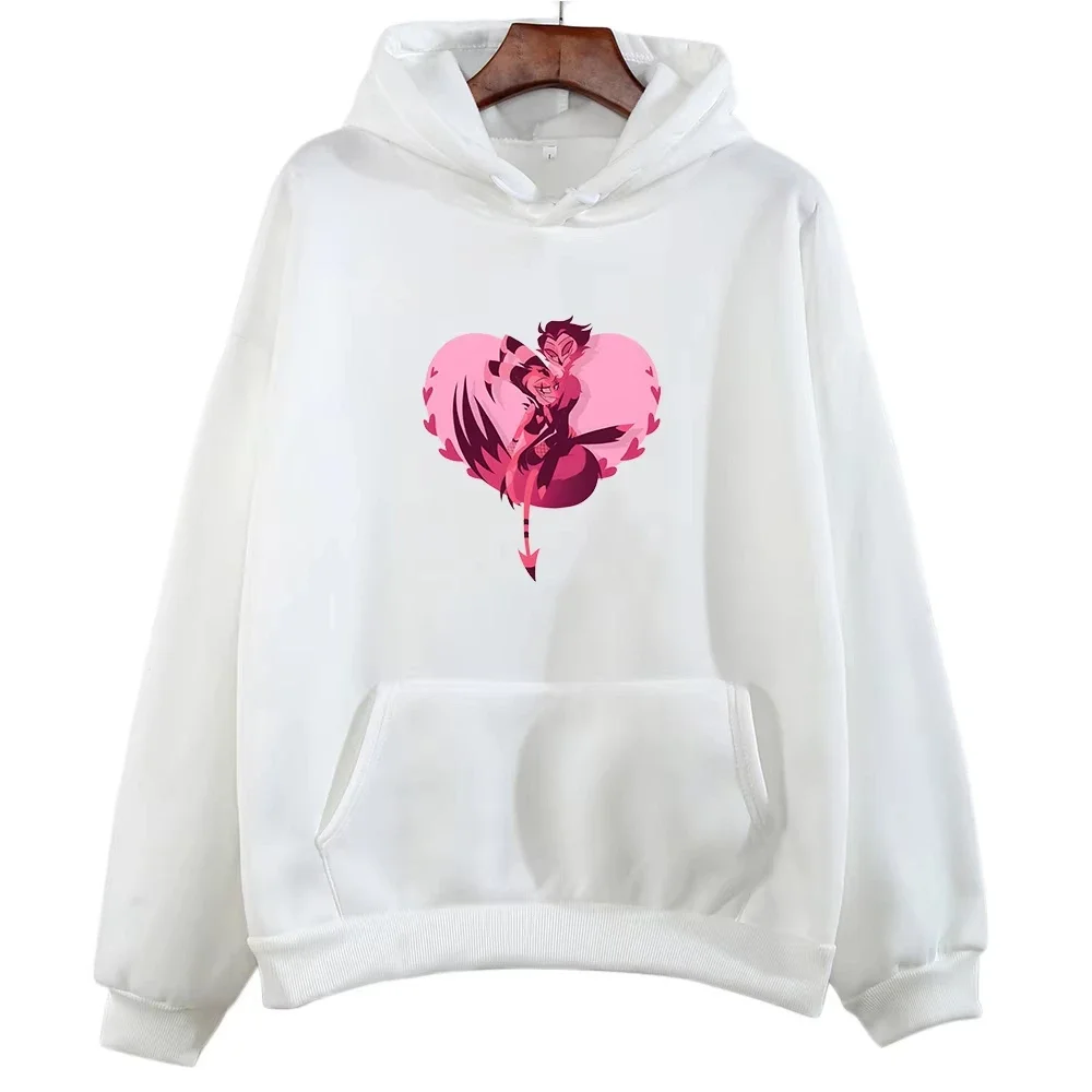 Helluva Boss 2D مقنعين الكرتون طباعة انمي ياباني لطيف البلوز Funko Pop الصوف ملابس مريحة للجنسين Harajuku Pullove