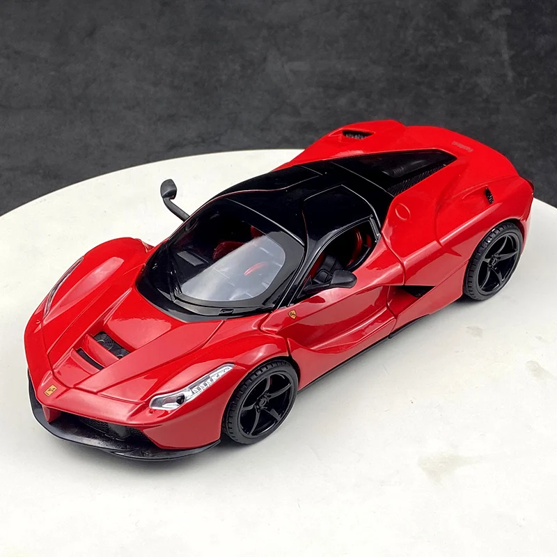 

1:22 Ferrari Laferrari Rafa, дизекаст из сплава, модель автомобиля, украшение, звук, свет, коллекция автомобиля, детская игрушечная машина, подарки для детей