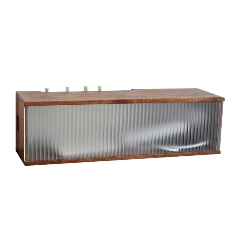 

Wall-mounted non-punching wire storage box, router socket sorting and blocking hub box