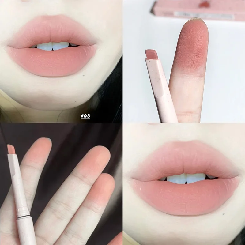 Matte Lip Liner Outline Lip Lines Pencil Smooth Natural Silkworm Pen Korean Lasting Eye Shadow Pen Cosmetics