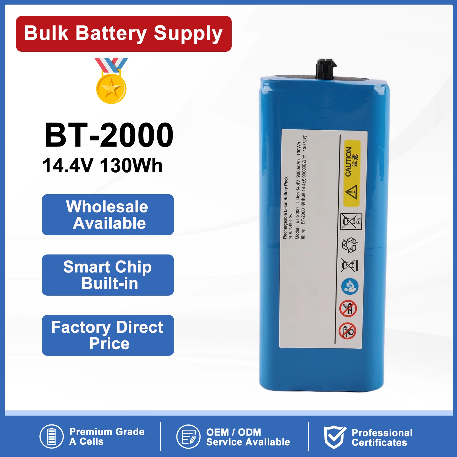 ETESBAY BT-2000 Replacement Battery For CHISON ultrasound systems CHISON QBit 4