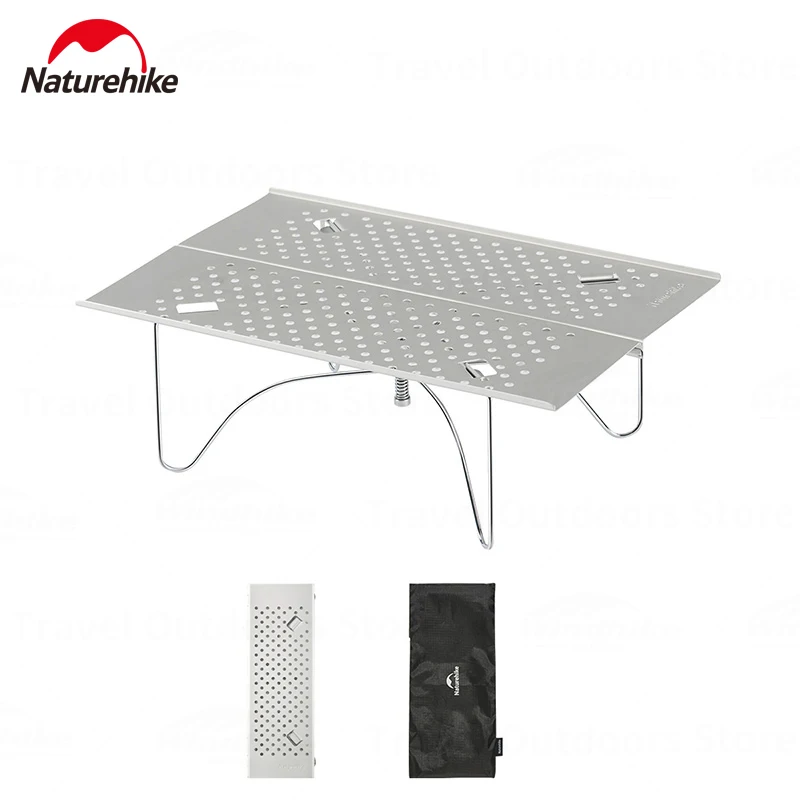 Naturehike Outdoor MINI Folding Table Aluminum Alloy 300g Ultralight Portable Table Camping Travel Picnic Hiking Small Table