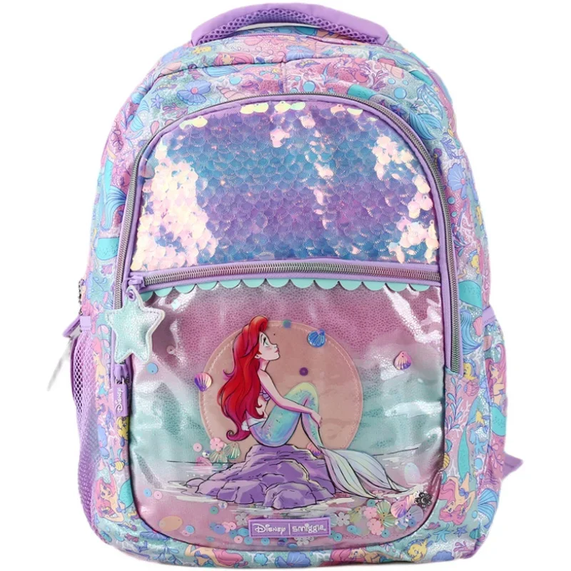 Australia Smiggle Disney Ariel Princess Mermaid Kawaii School Bag Children Stationery Pen Case Lunch Bag Kid Birthday girl  Gift